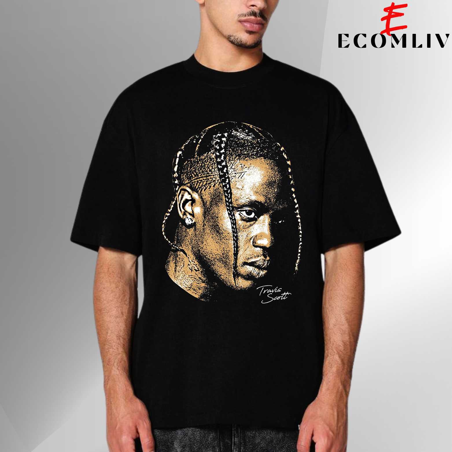 Vintage Travis Scott T-Shirt, Vingate Hip Hop T-Shirt, Concert Mech